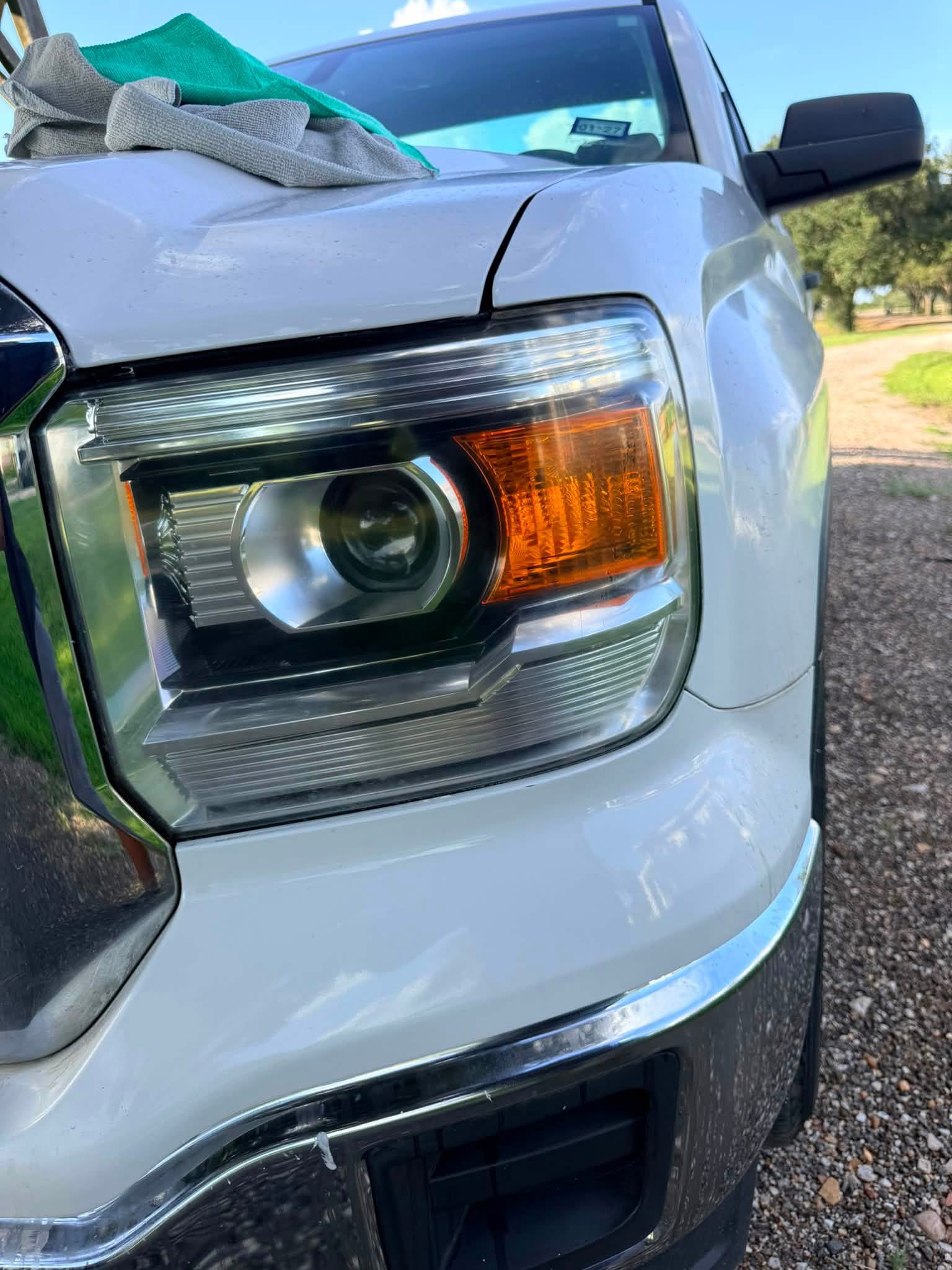 Clear headlight after Soapy Dreams headlight restoration